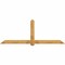 Ekena Millwork Eugene Rough Sawn Timber Gable Bracket, Western Red Cedar, 108"W x 40"H x 6"D x 6"F, 9/12 Pitch GBW108X40X0606EUG00RWR - alternate 1